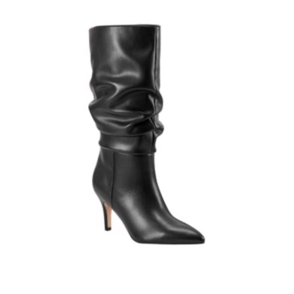 Marc Fisher Womens Idaley Sti Black Patent Leather 10M